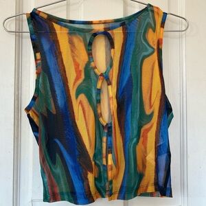 Colorful Abstract Women's Top